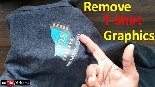 how to remove rubber print from t shirt at home [upl. by Laris]