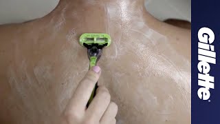 Learn How To Shave Your Back  Body Grooming  Gillette Manscaping [upl. by Leandra]