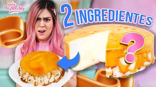 PASTEL VIRAL CARAMELO CON 2 INGREDIENTES ¿SABE BIEN  MIS PASTELITOS [upl. by Nahama]