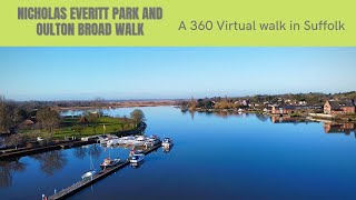 Nicholas Everitt Park and Oulton Broad Walk in 360 [upl. by Sidra886]