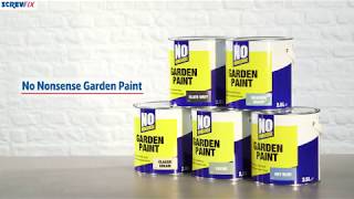 No Nonsense Garden Colour Wood Paint SemiMatt Classic Cream  Screwfix [upl. by Isdnyl]