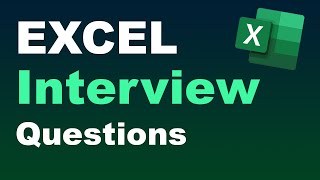 Excel Interview Questions amp Answers  Excel Job Interview 🔊 [upl. by Arec]