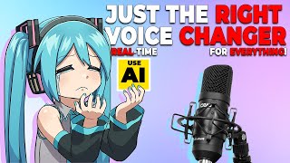 How to USE AI VOICE Changer in REALTIME for RECORDING amp STREAMING [upl. by Rolyab]