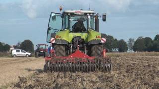 Claas Axion 810 met Kongskilde Delta Flex  Trekkerwebnl [upl. by Llemart]