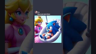 Sonic Asks Princess Peach Some Questions meme mario sonic [upl. by Lois]