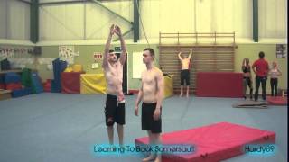 Back Somersault Beginner [upl. by Darcey]