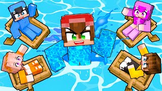 ELEMENTAL DE AGUA vs 5 CAZADORES en Minecraft [upl. by Snapp398]