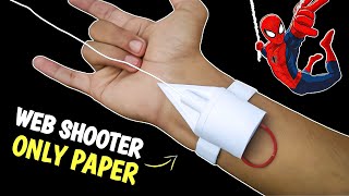 Making SpiderMan Web Shooter without spring  Paper Web Shooter [upl. by Stralka86]