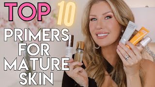 The 10 BEST FACE PRIMERS For Mature Skin  ALL SKIN TYPES [upl. by Myrlene]