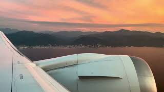 WestJet 7879 Dreamliner Takeoff GORGEOUS Sunset  Puerto Vallarta [upl. by Minerva]