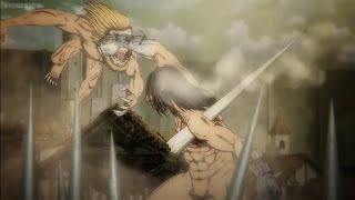 Eren VS Reiner and Galliard HD  AOT Ep 78  Eren beats the sht out of them [upl. by Ikkir]