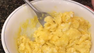 making PERFECT scrambled eggs in the microwave EASY CHEESY [upl. by Giustina262]