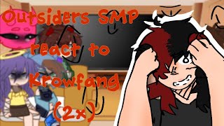 Discontinued Outsiders SMP react to Krow  2X Speed  Gacha Reaction  GRV  Devilled [upl. by Esnahc710]