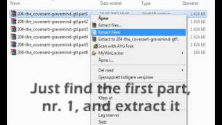 How To Extract splitted RARfiles into one [upl. by Yelsiap]