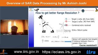 Overview of SAR Data Processing by Mr Ashish Joshi [upl. by Eeslehc]