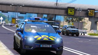 GTALSPDFR PATROUILLE AVEC LES GENDARMES DE LAUTOROUTES 809 [upl. by Alvita]