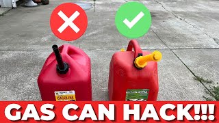 How to Replace a New Gas Can Nozzle  Gas Can Hack Pour Much Easier [upl. by Teraj]