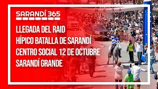 Llegada del Raid hípico Batalla de Sarandí  Centro Social 12 de Octubre  Sarandí Grande [upl. by Annaujat24]