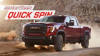 2024 GMC Canyon AT4X amp Sierra 2500 HD AT4X AEV Editions  MotorWeek Quick Spins [upl. by Atnoled426]