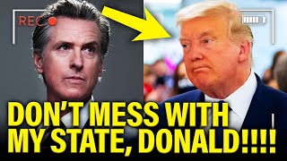 Gov Newsom STRIKES BACK quick against Trump Threats [upl. by Geer621]