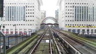 Riding the London DLR train from Lewisham to Bank [upl. by Hobard663]