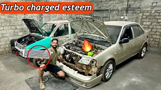 💥Turbo charged Esteem 2007  Project car building for Track purpose only [upl. by Xenos]