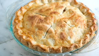 Easy All Butter Flaky Pie Crust Recipe  How to Make Homemade Pie Crust [upl. by Yadsnil442]