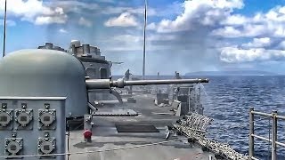 Navy Artillery  Deck Guns In Action [upl. by Gerhan]