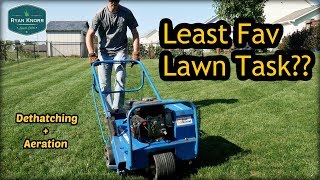 Dethatching and Aeration  Fall Lawn Program Step 2 [upl. by Arrak]