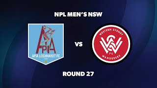 NPL Men’s NSW Round 27 APIA Leichhardt FC v Western Sydney Wanderers FC [upl. by Adaj]