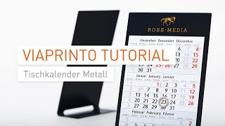 Tutorial amp Unboxing Tischkalender Metall in InDesign gestalten [upl. by Fiester]