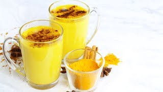 ANTIINFLAMMATORY GOLDEN TURMERIC MILK VEGAN [upl. by Minnaminnie]