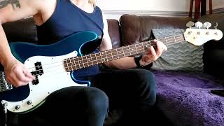 Saltcoats man plays quotMetal On Metalquot by Anvil Bass cover anvil heavymetal basscover [upl. by Nnagrom398]