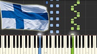 Säkkijärven Polkka Piano Tutorial Synthesia [upl. by Shear]