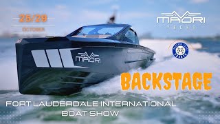 What NO one shows you about Fort Lauderdale Boat Show  Maori Yacht  Squadra Lupo Yachts [upl. by Ruffi837]