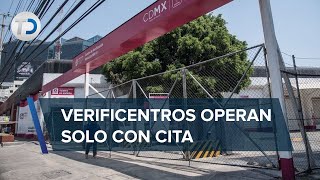 Cierran ventanillas para verificación vehicular en CdMx buscan evitar contagios por COVID19 [upl. by Haleemak]