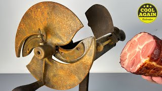 Rusty Meat Slicer Restoration  I’m Making a Sandwich for You [upl. by Owen]