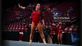 Bucovina 1 Minute Version  Gymnastics Floor Music [upl. by Dhaf]