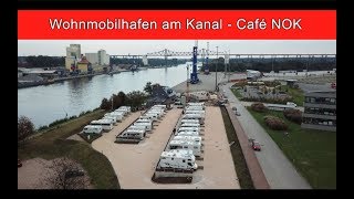 Wohnmobilhafen am KanalCafé NOK Osterrönfeld bei Rendsburg  womoclickde [upl. by Noryak]