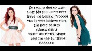 Ariana Grande amp Elizabeth Gillies  Give it up  Lyrics [upl. by Ecyal]