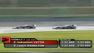 Formula 3 Hamilton amp Vettel Battle  2005 [upl. by Emili]