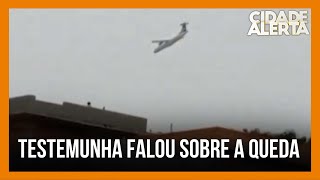 Morador que presenciou queda de aeronave relata detalhes ao Cidade Alerta Minas [upl. by Leamsi]