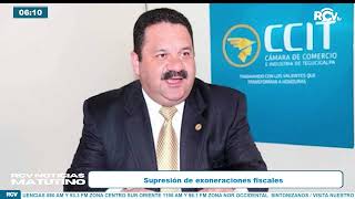 ¡TRANCAZO Supresión de exoneraciones fiscales en Honduras [upl. by Ecirahs]