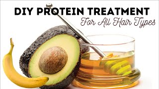 Protein Hair Mask  DIY Avocado hair mask at home [upl. by Christoffer]