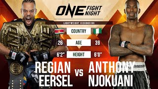 Regian Eersel vs Anthony Njokuani  Kickboxing Full Fight Replay [upl. by Akirahc625]