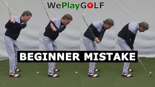 Golf beginner mistake Dont go down on the golf ball [upl. by Chaille]