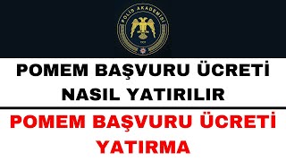 Pomem Başvuru Ücreti Nasıl Yatırılır  31 Dönem Pomem Başvuru Ücreti Yatırma [upl. by Baggs]