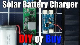 Solar Battery Charger LiPoLiIon  DIY or Buy [upl. by Rycca123]