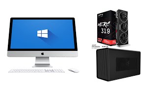 Easy peasy GUIDE to connecting an eGPU to an iMac in Bootcamp Windows 10 works with iGPU amp dGPU [upl. by Iegres]