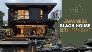 Sleek Urban Living of JapaneseInspired Black House Design [upl. by Dania260]